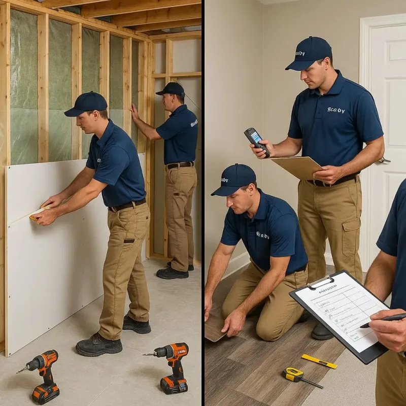 Repairs and Reconstruction process in Tuscumbia, AL